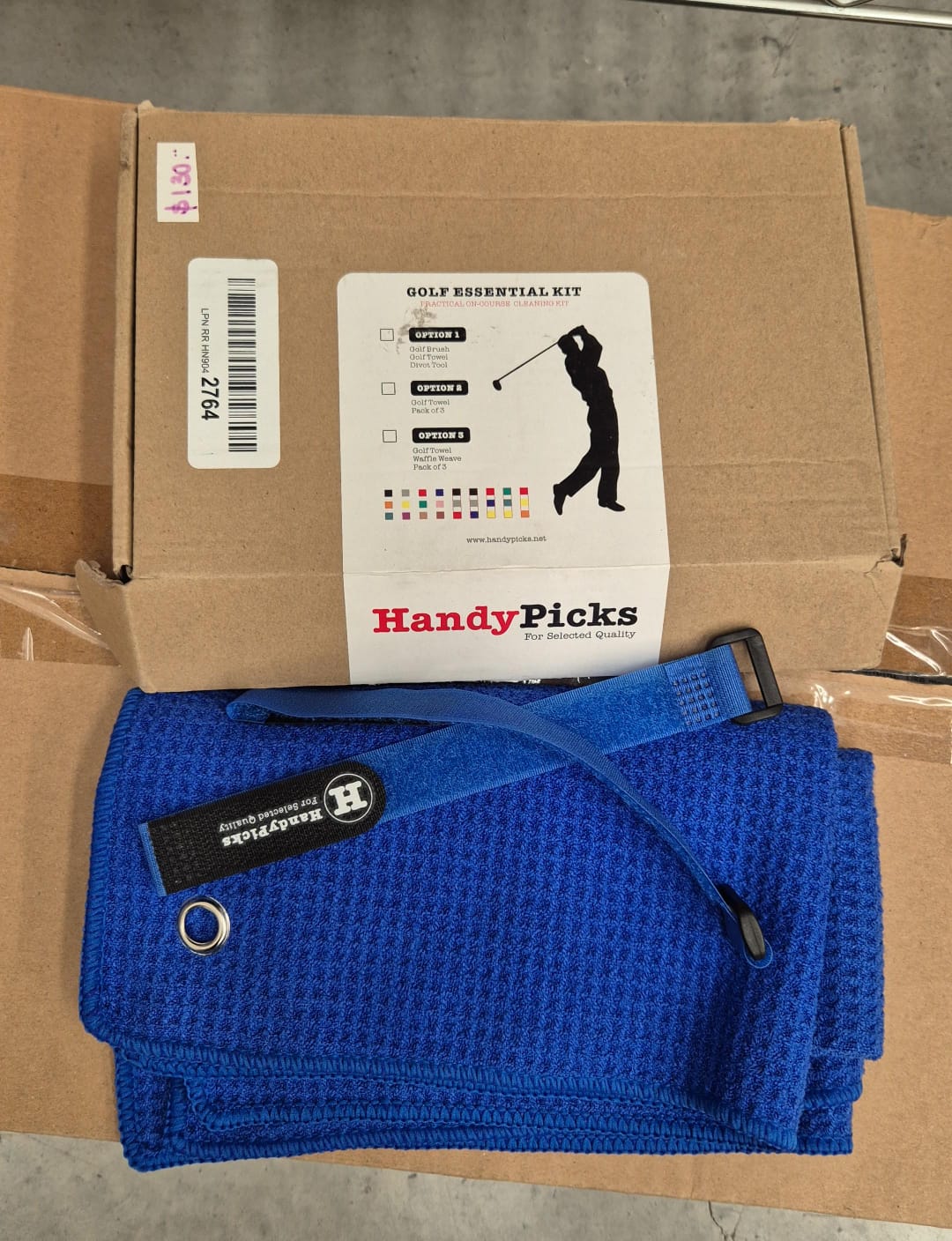 Handy Picks Toalla de golf de microfibra