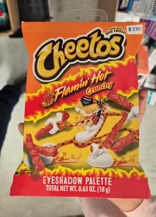 Paleta de sombras de ojos Cheetos-flamin' hot cruchy, 12 colores con espejo