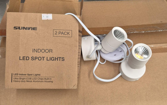 Sunvie - Paquete de 2 focos LED para interiores
