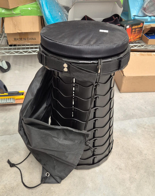 banco plegable con colchon - color negro