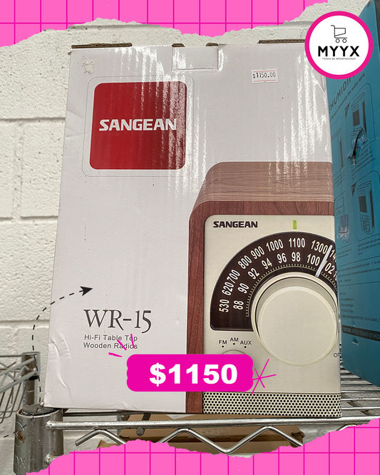 Radio Analógica de Madera Con AM / FM / Bluetooth