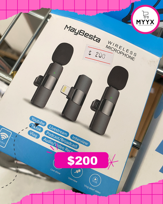 MAYBESTA Mini micrófono inalámbrico profesional para iPhone, iPad, Android
