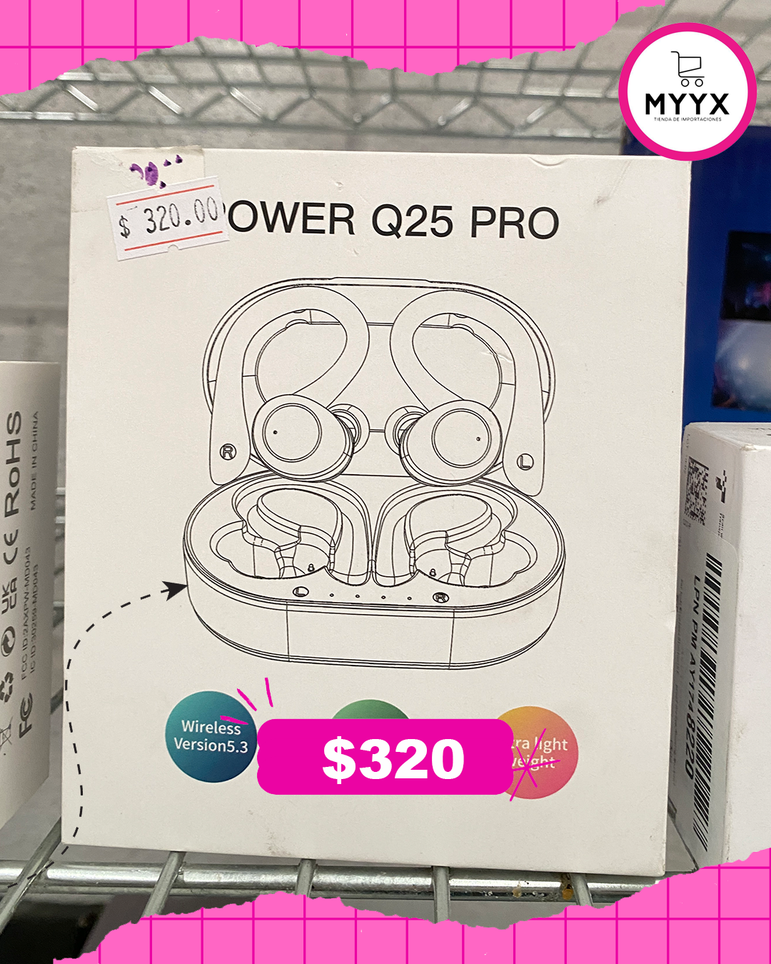 Auriculares inalámbricos estéreo de alta fidelidad con graves profundos - Power Q25 pro